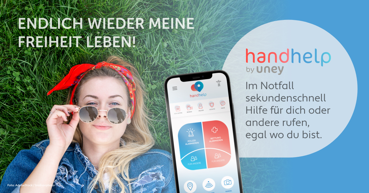 Notruf App System mit mobilen Notfall Knopf Mobiler Notfall Knopf mit Notruf App